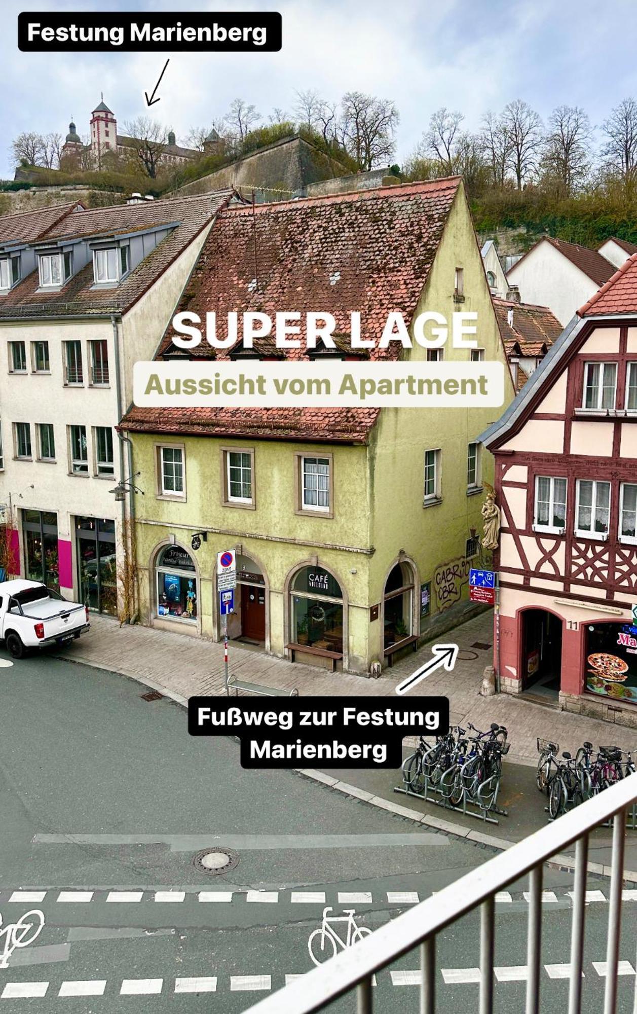 Wohnung Alte Mainbruecke - Gratis Kaffee - Netflix - Balkon ヴュルツブルク エクステリア 写真