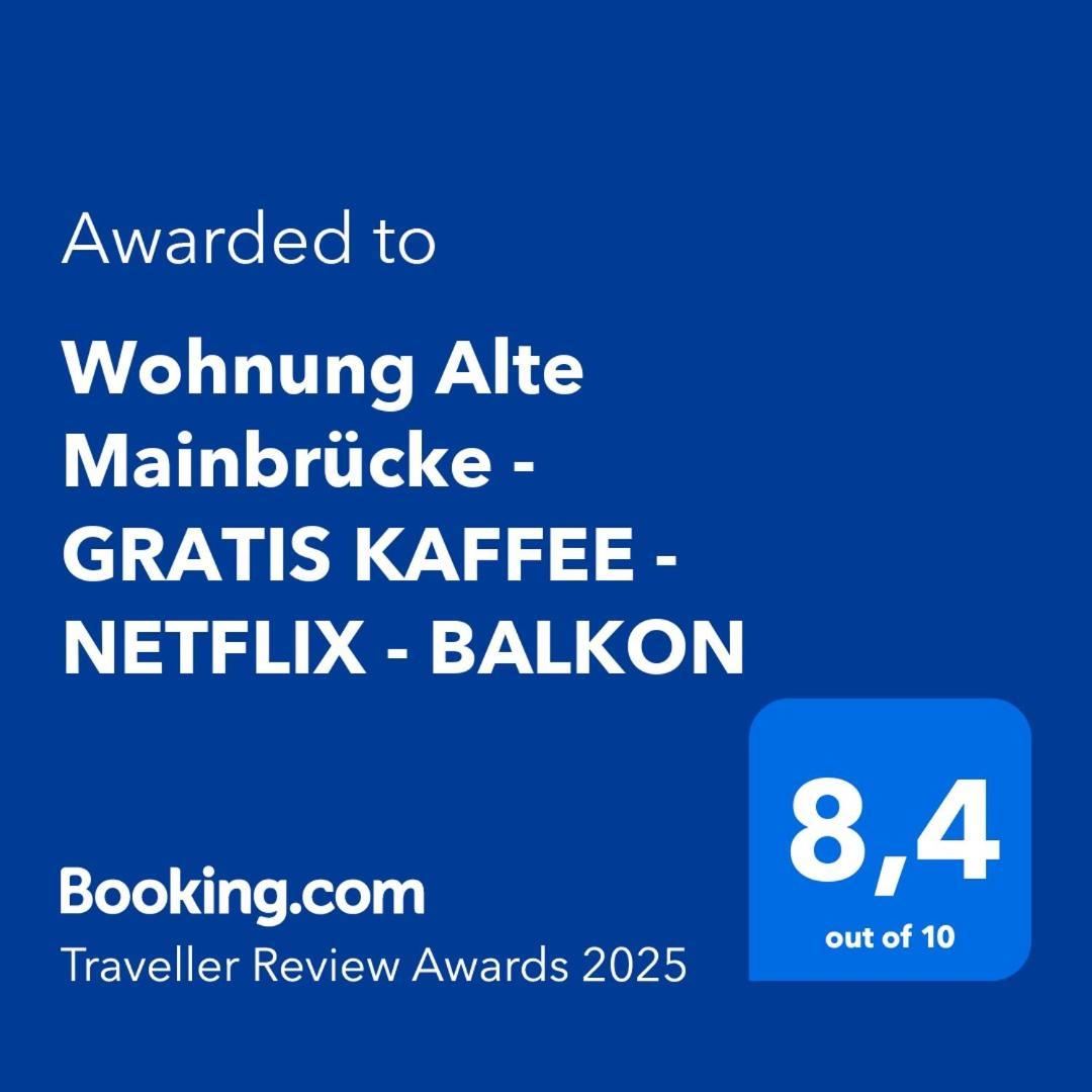 Wohnung Alte Mainbruecke - Gratis Kaffee - Netflix - Balkon ヴュルツブルク エクステリア 写真